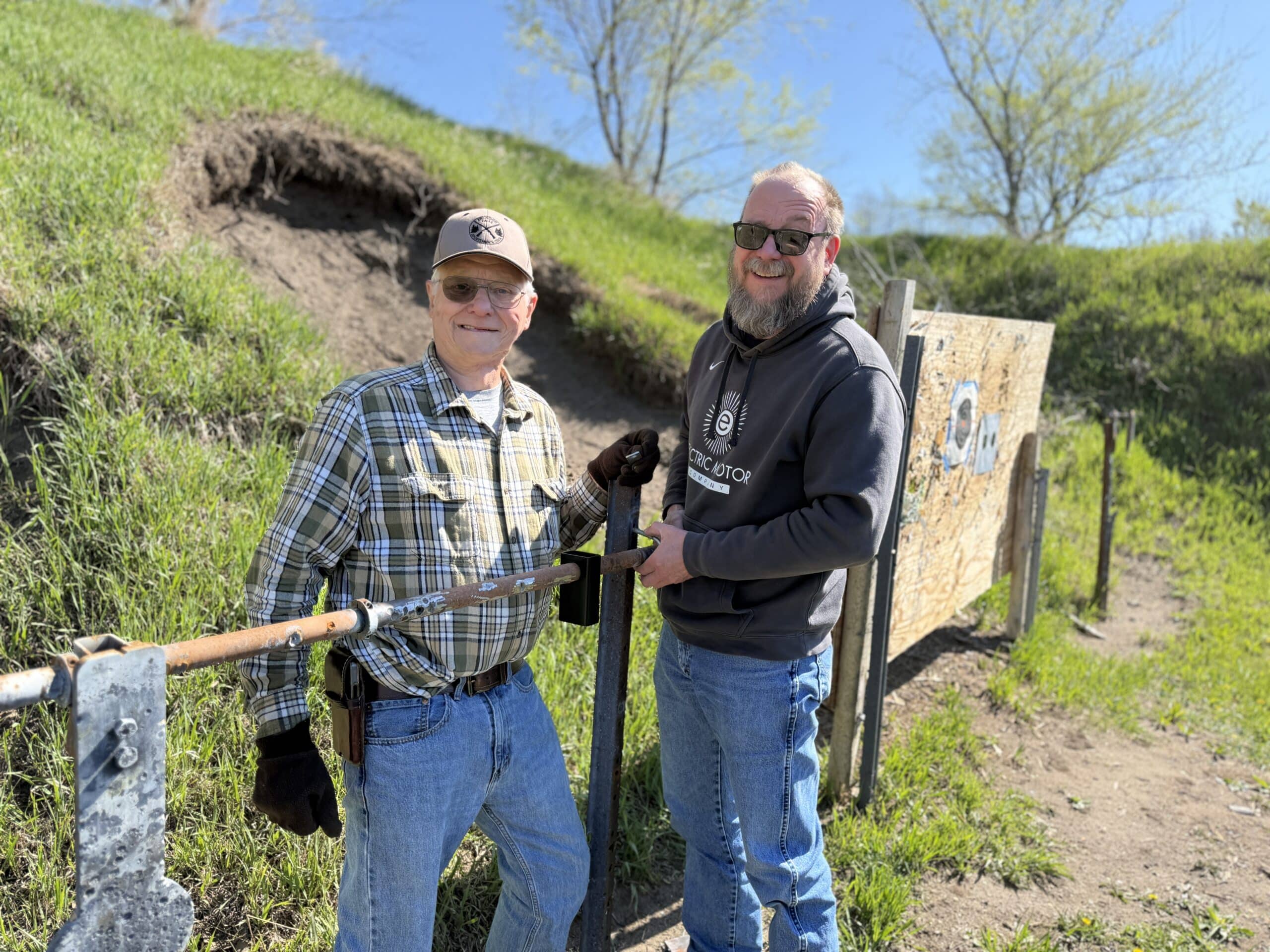Volunteers Repairing Steel Targets at Range Cleanup Day 2026